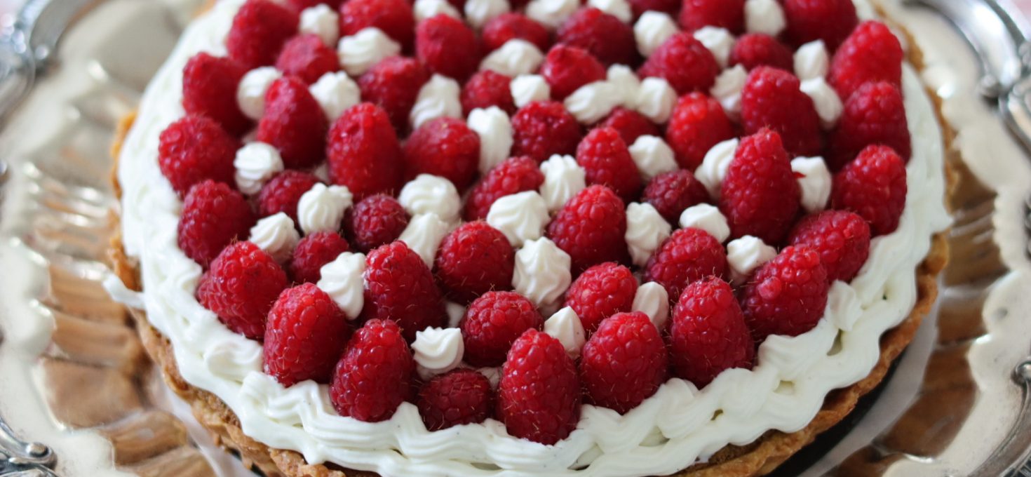 Pistachio Frangipane Tart with White Chocolate Whipped Ganache