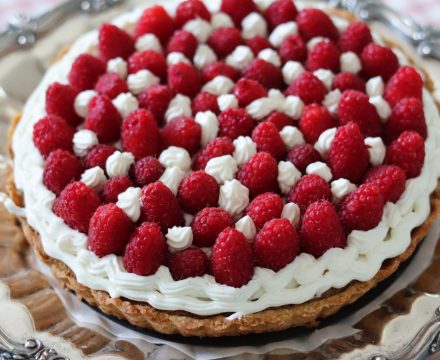 Pistachio Frangipane Tart with White Chocolate Whipped Ganache