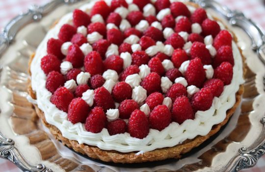 Pistachio Frangipane Tart with White Chocolate Whipped Ganache