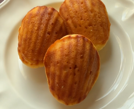 Honey Butter Cornbread Madeleines