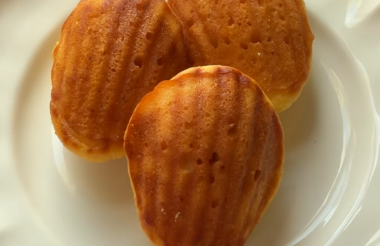 Honey Butter Cornbread Madeleines